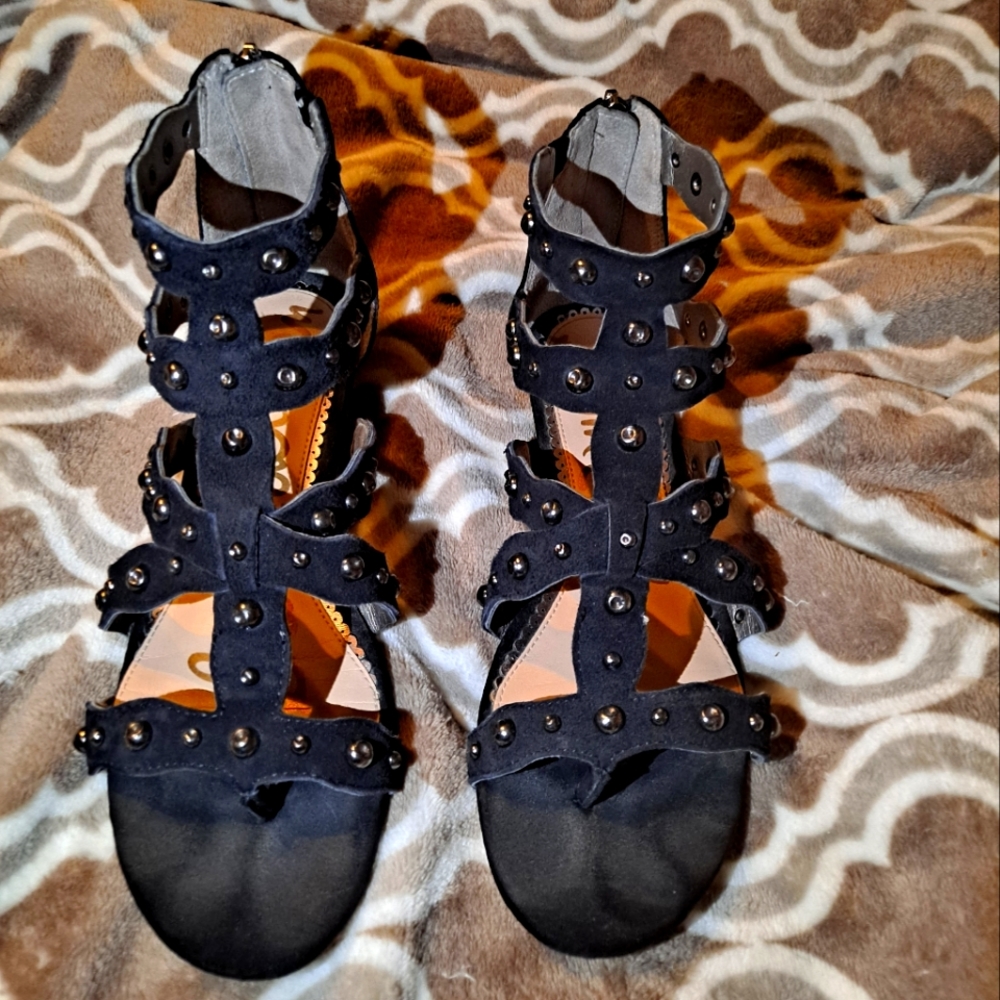 Black Cage Gladiator Sam Edelman Sandals